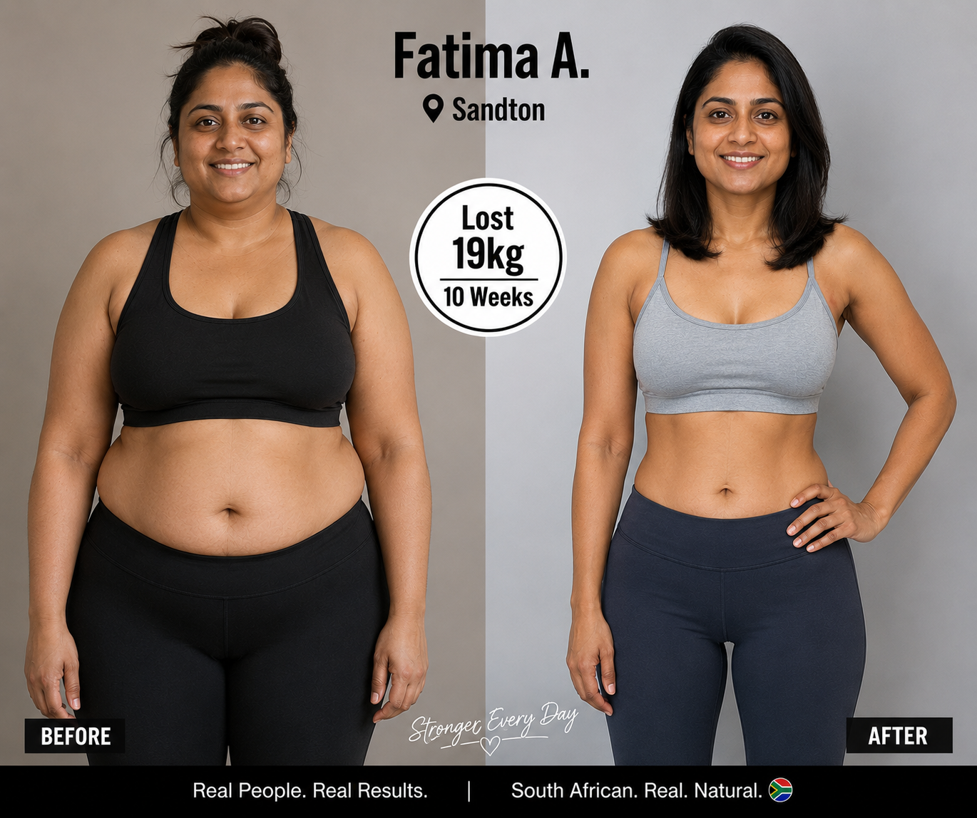 Fatima A. — Lost 19kg in 10 weeks